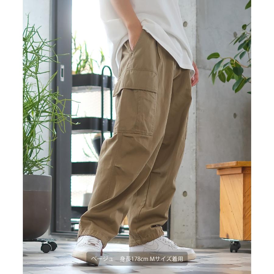 カーゴパンツ メンズ ワイドパンツ チノパン | improves | 09