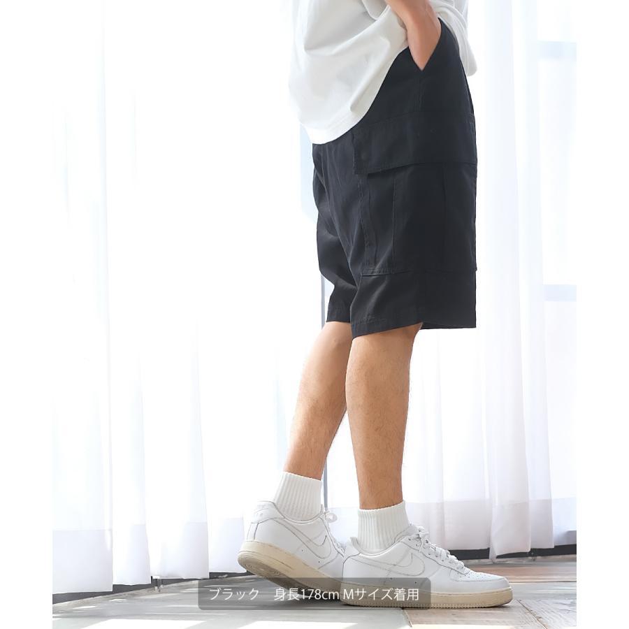 ハーフパンツ メンズ ショートパンツ カーゴパンツ ワイドパンツ チノパン | improves | 06