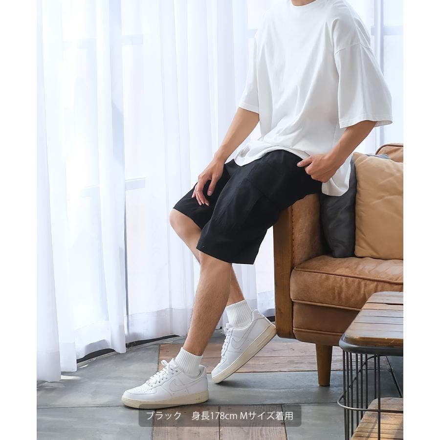 ハーフパンツ メンズ ショートパンツ カーゴパンツ ワイドパンツ チノパン | improves | 08