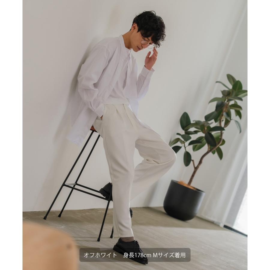 セットアップ対応 ワイドパンツ メンズ イージーパンツ スラックス | improves | 01