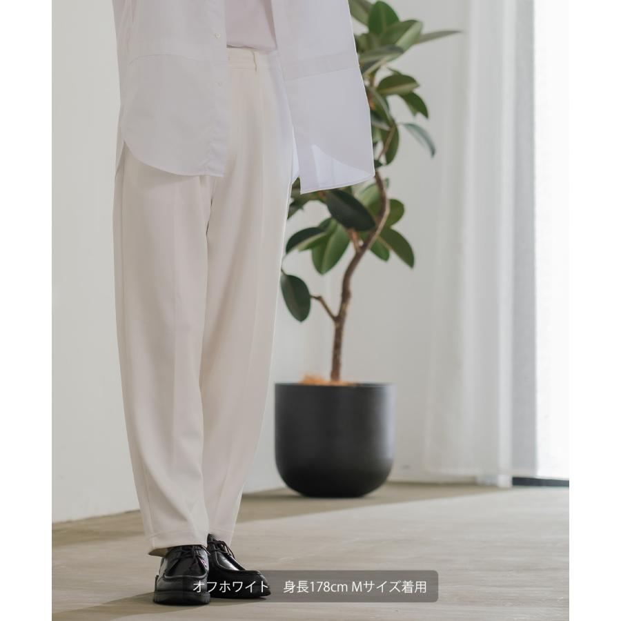 セットアップ対応 ワイドパンツ メンズ イージーパンツ スラックス | improves | 02