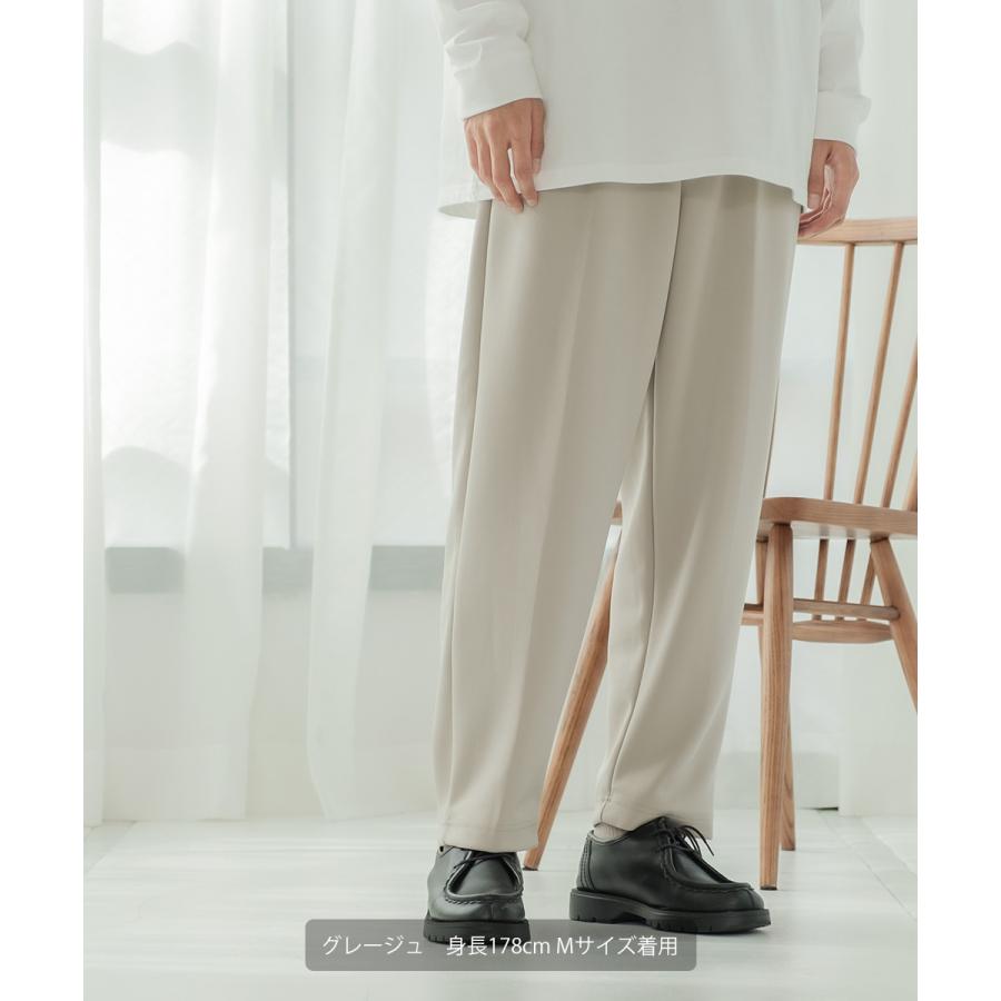 セットアップ対応 ワイドパンツ メンズ イージーパンツ スラックス | improves | 07