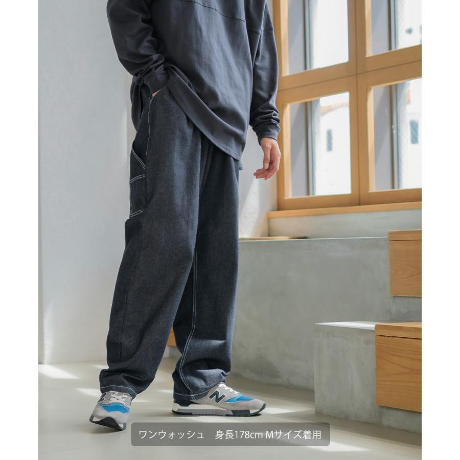 improves ペインターパンツ メンズ ワイドパンツ ヒッコリー