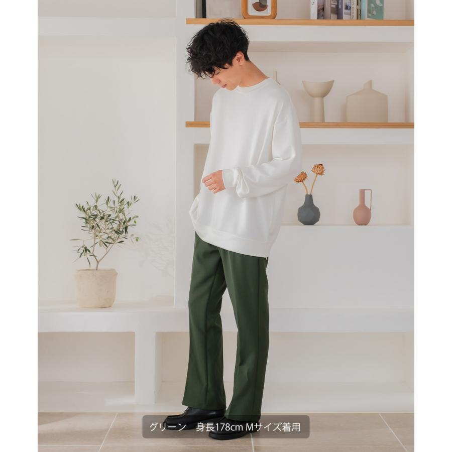フレアパンツ メンズ フレアーパンツ ワイドパンツ スラックス キレイめ | improves | 10