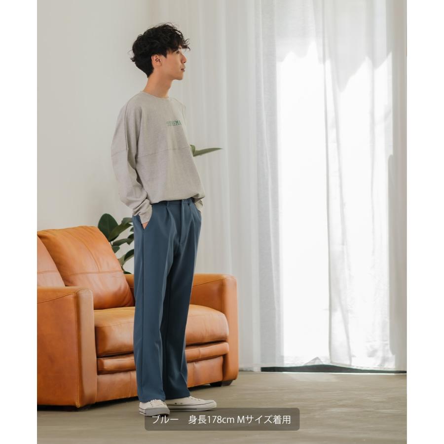 フレアパンツ メンズ フレアーパンツ ワイドパンツ スラックス キレイめ | improves | 07