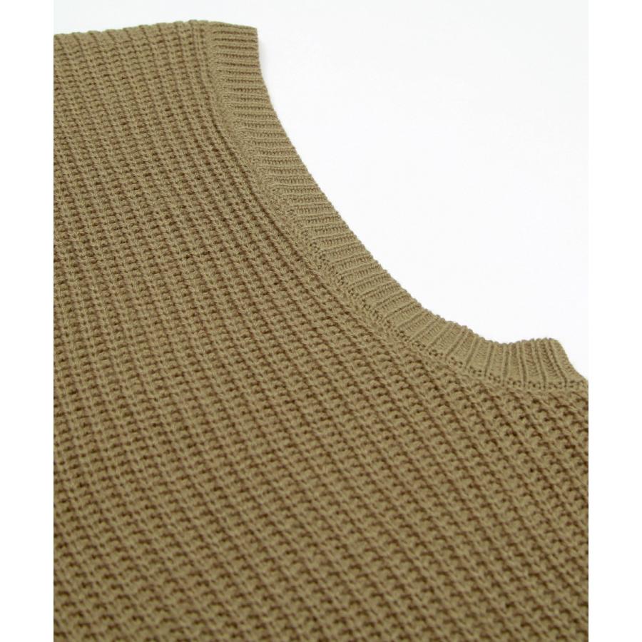 improves ニット ベスト Vネック ビッグシルエット ゆったり 大きい