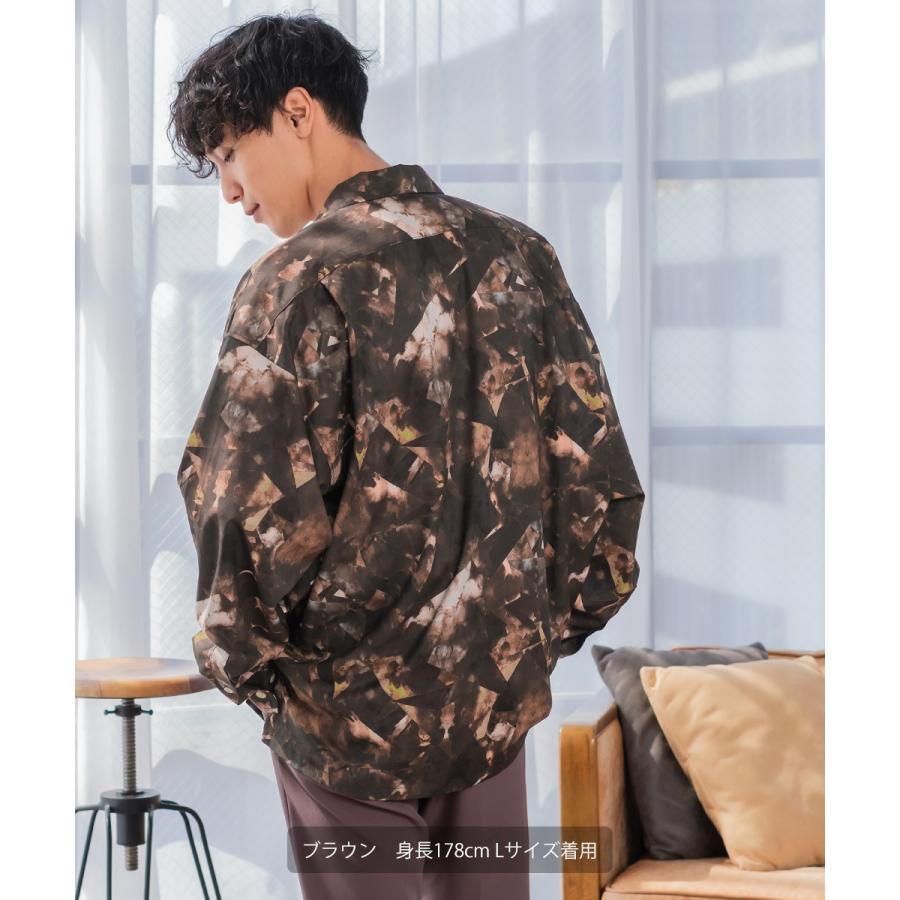 improves（インプローブス） シャツ メンズ 長袖 開襟シャツ オープン