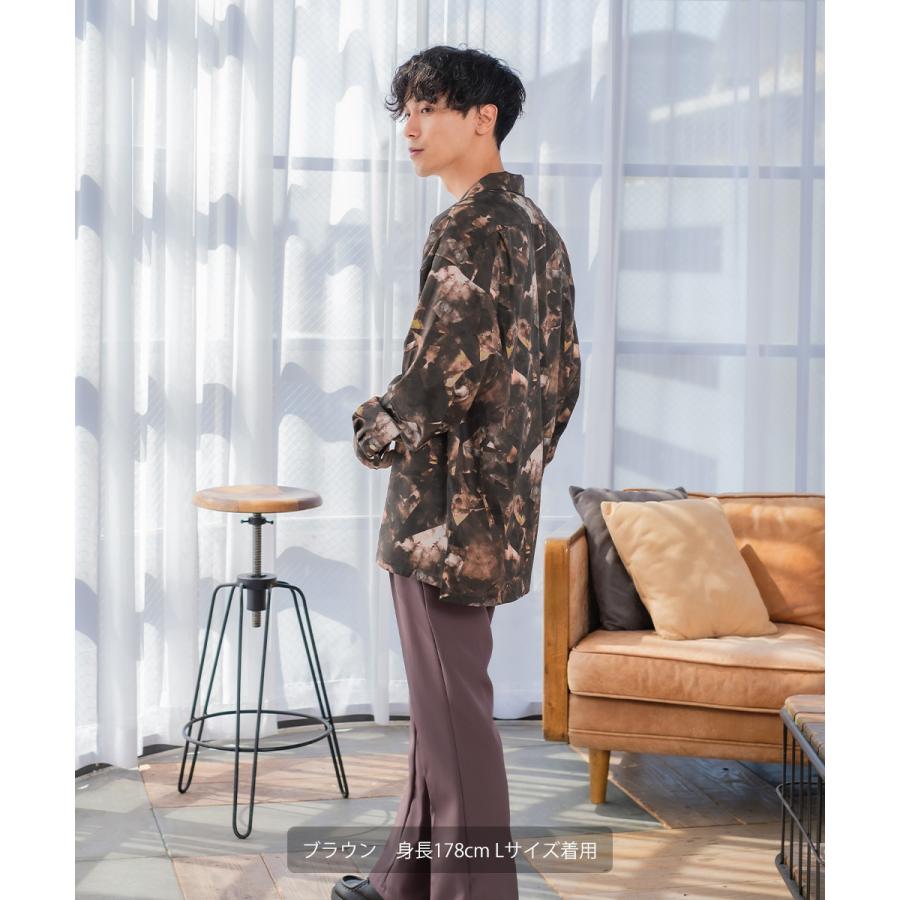 improves（インプローブス） シャツ メンズ 長袖 開襟シャツ オープン