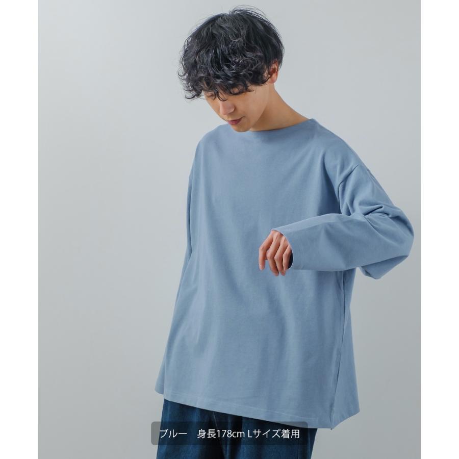 improves ロンT メンズ バスクシャツ 無地 ボーダー Tシャツ