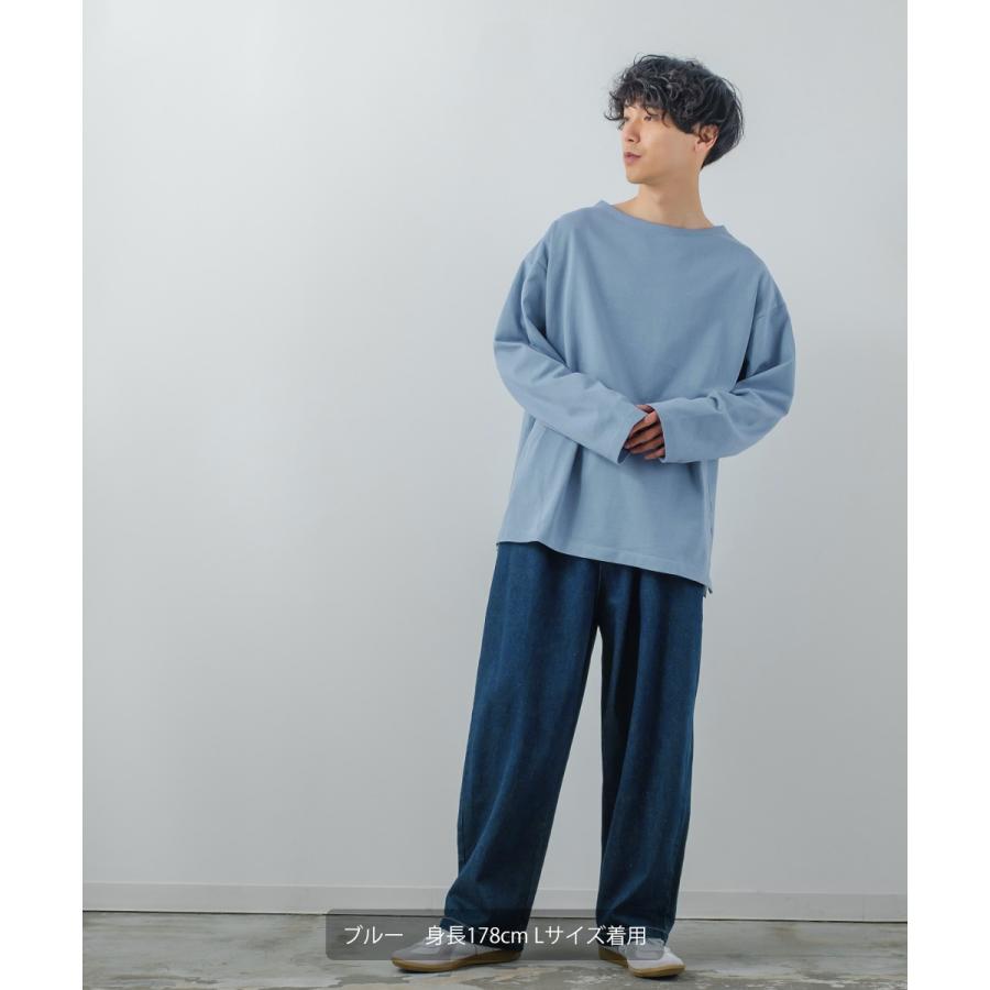 OUTIL ウティ モックネックボーダーバスクシャツ / ロングスリーブTシャツ OUTIL ウティ モックネックボーダーバスクシャツ / ロング