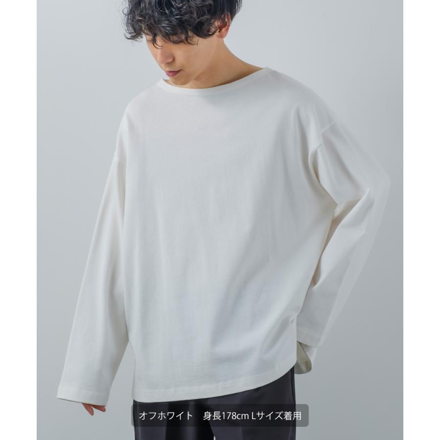 improves ロンT メンズ バスクシャツ 無地 ボーダー Tシャツ