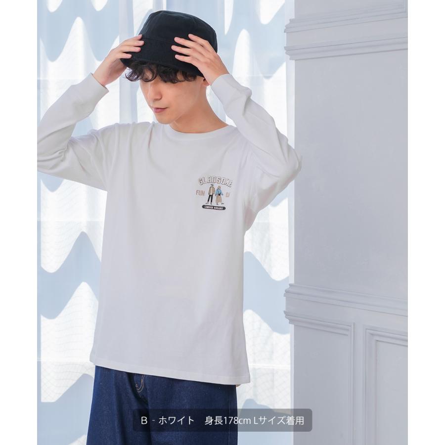 ロンt 長袖 ロングtシャツ ロンティー イラスト 刺繍 綿100 Usコットン メンズ Improves インプローブス 通販 Yahoo ショッピング