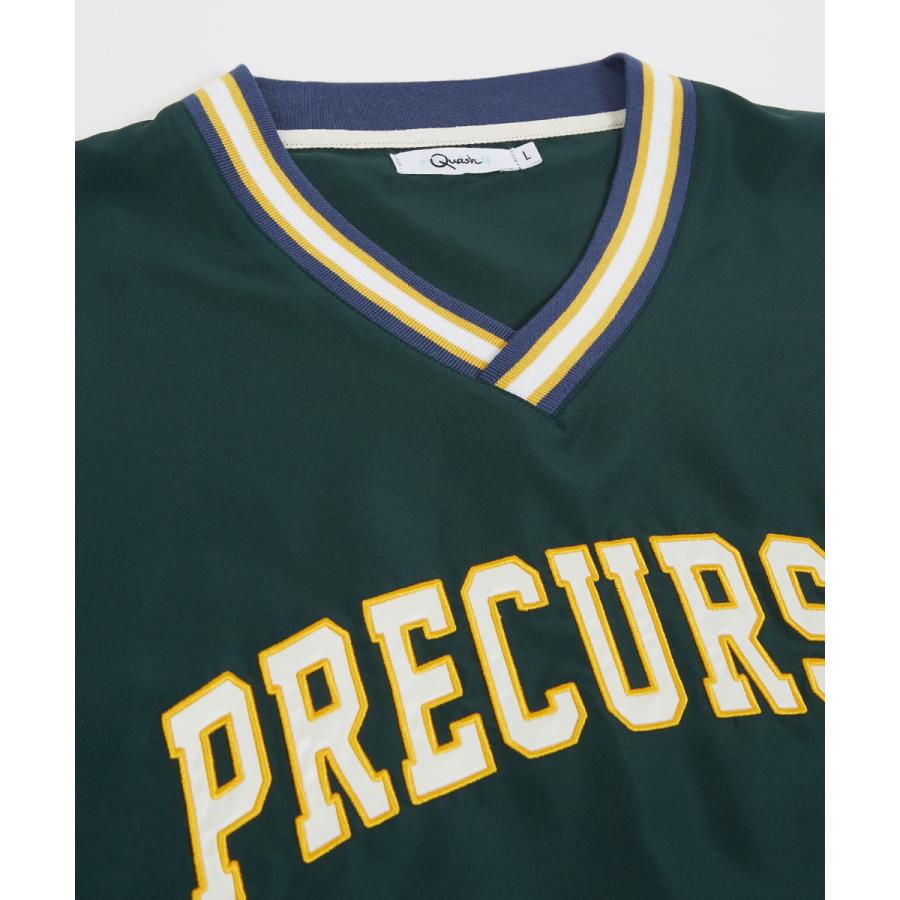 プルオーバー カレッジロゴ 刺繍 Vネック ロンT Tシャツ 長袖 ロングTシャツ メンズ  オーバーサイズ メンズ | improves | 08