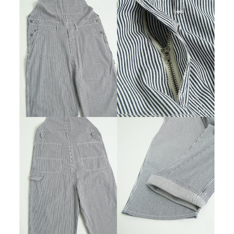 ワイドサロペット メンズ ツイル デニム ヒッコリー オーバーオール 10oz ワイドパンツ | improves | 19