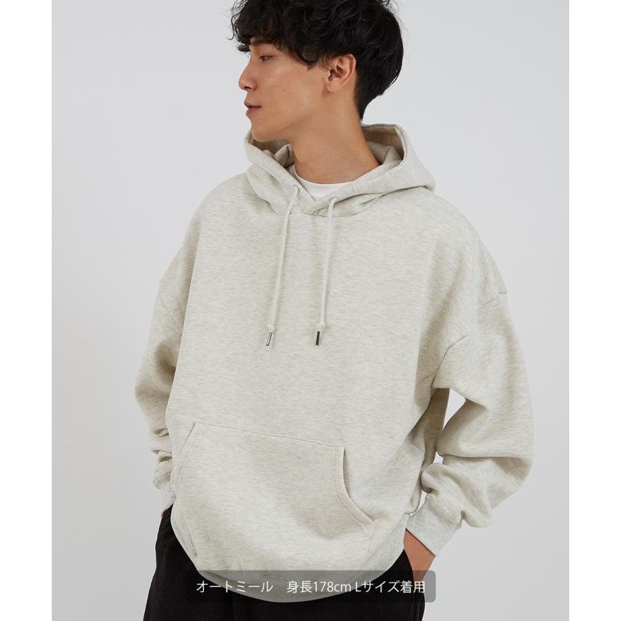 パーカー メンズ 12色展開 裏起毛 プルオーバー ビッグシルエット オーバーサイズ ドロップショルダー フーディー | improves | 17