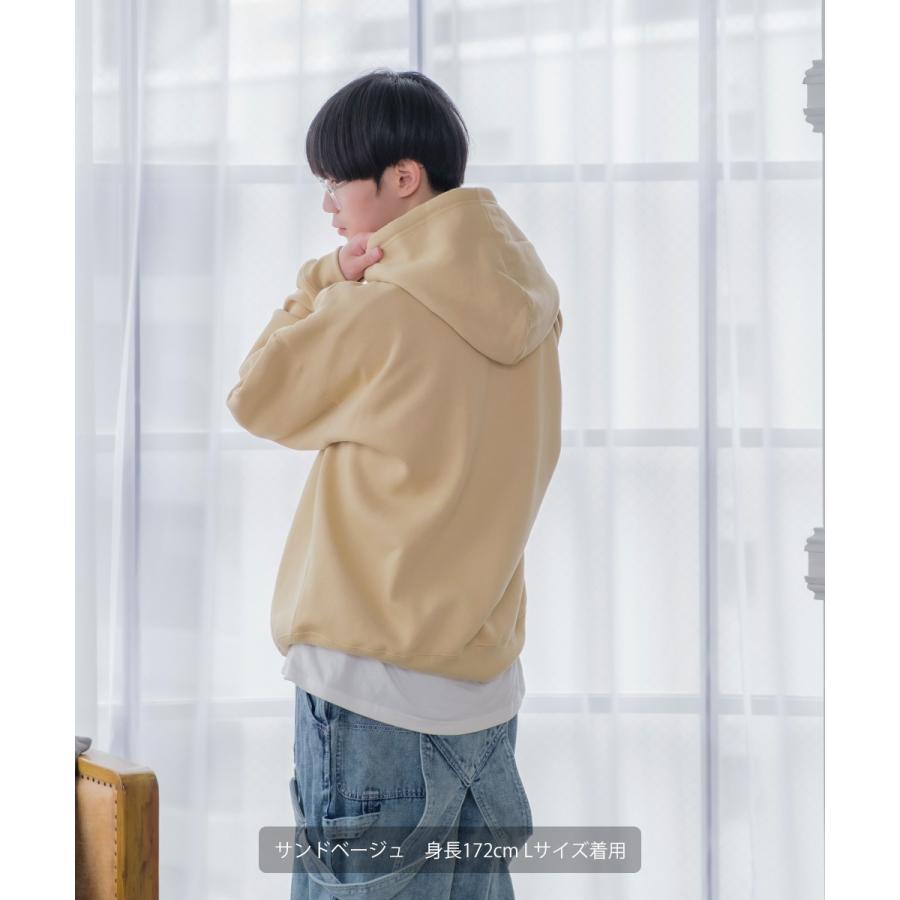 improves パーカー メンズ 12色展開 裏起毛 プルオーバー ビッグ