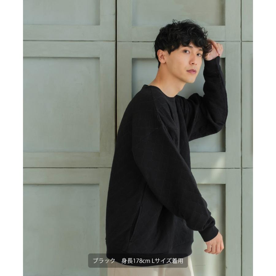 improves（インプローブス） キルティングスウェットトレーナー メンズ