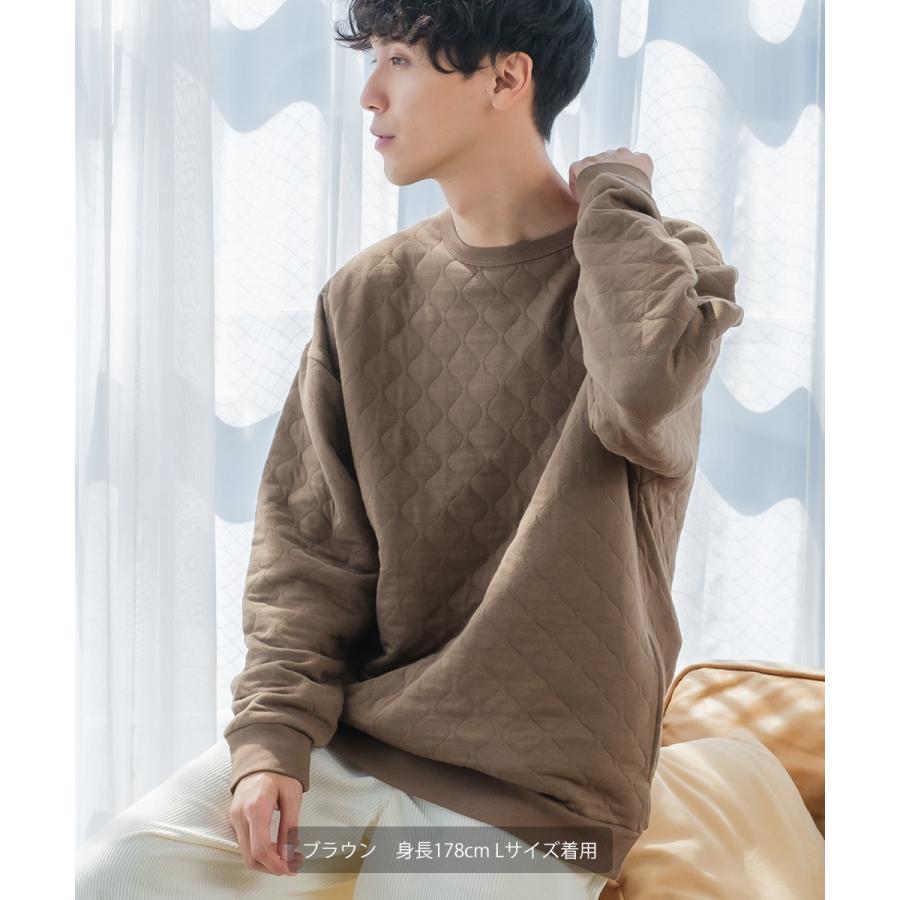 improves（インプローブス） キルティングスウェットトレーナー メンズ