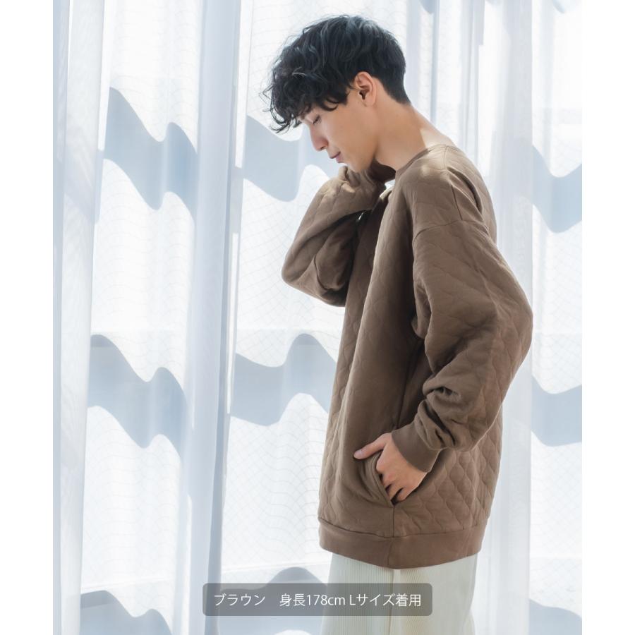 improves（インプローブス） キルティングスウェットトレーナー メンズ