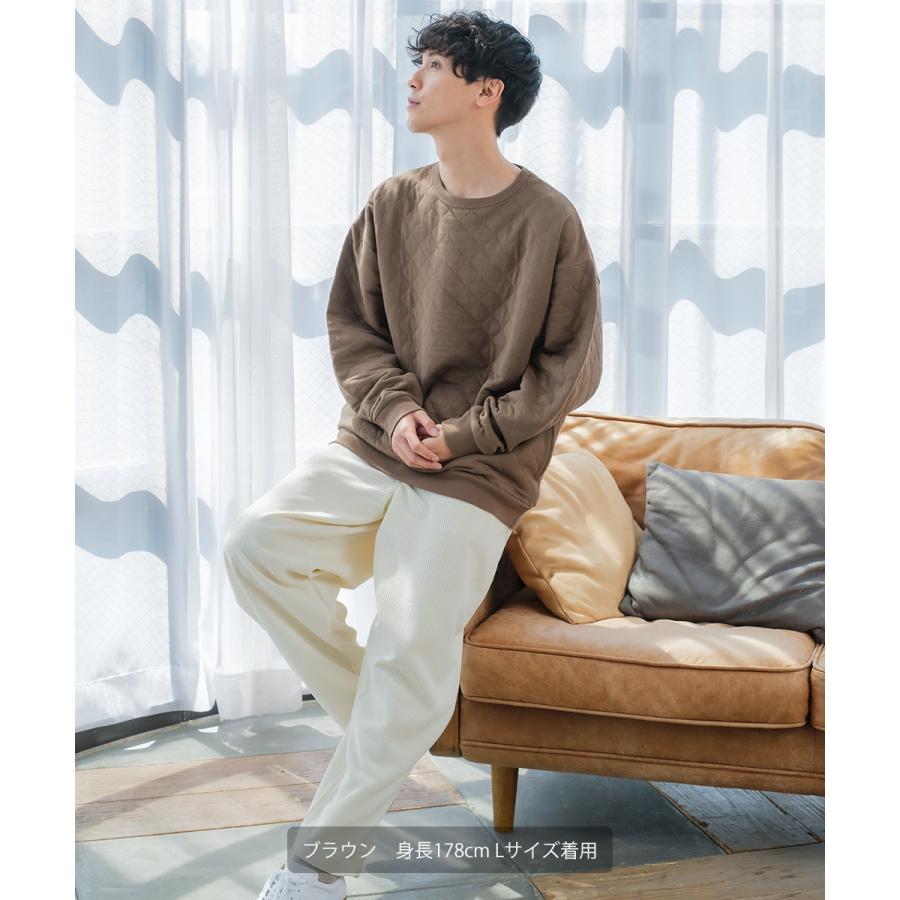 improves（インプローブス） キルティングスウェットトレーナー メンズ