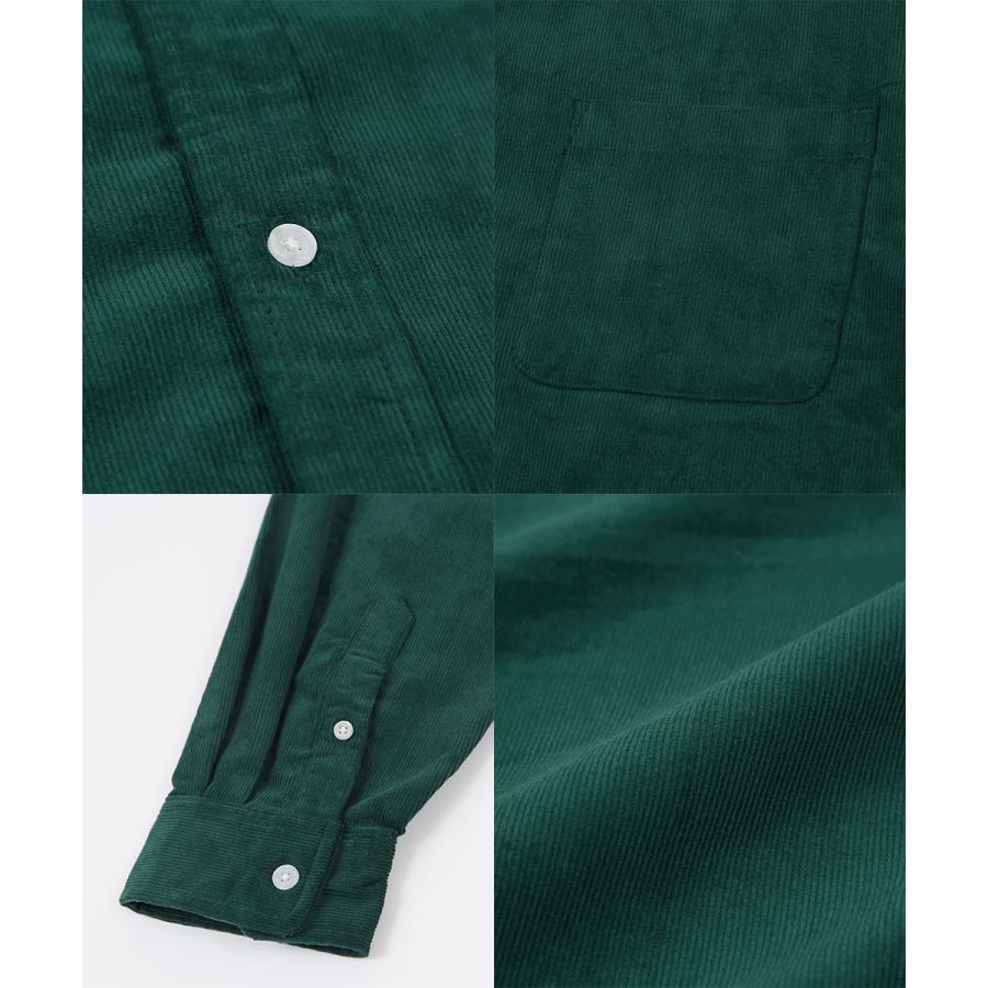 シャツ メンズ コーデュロイ レギュラーカラー コーデロイ ビッグシルエット オーバーサイズ ゆったり 大きいサイズ | improves | 19