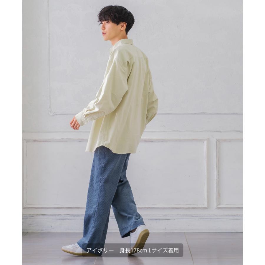 シャツ メンズ コーデュロイ レギュラーカラー コーデロイ ビッグシルエット オーバーサイズ ゆったり 大きいサイズ | improves | 03