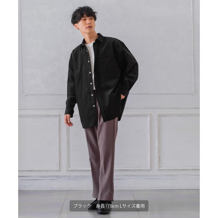 シャツ メンズ コーデュロイ レギュラーカラー コーデロイ ビッグシルエット オーバーサイズ ゆったり 大きいサイズ | improves | 08
