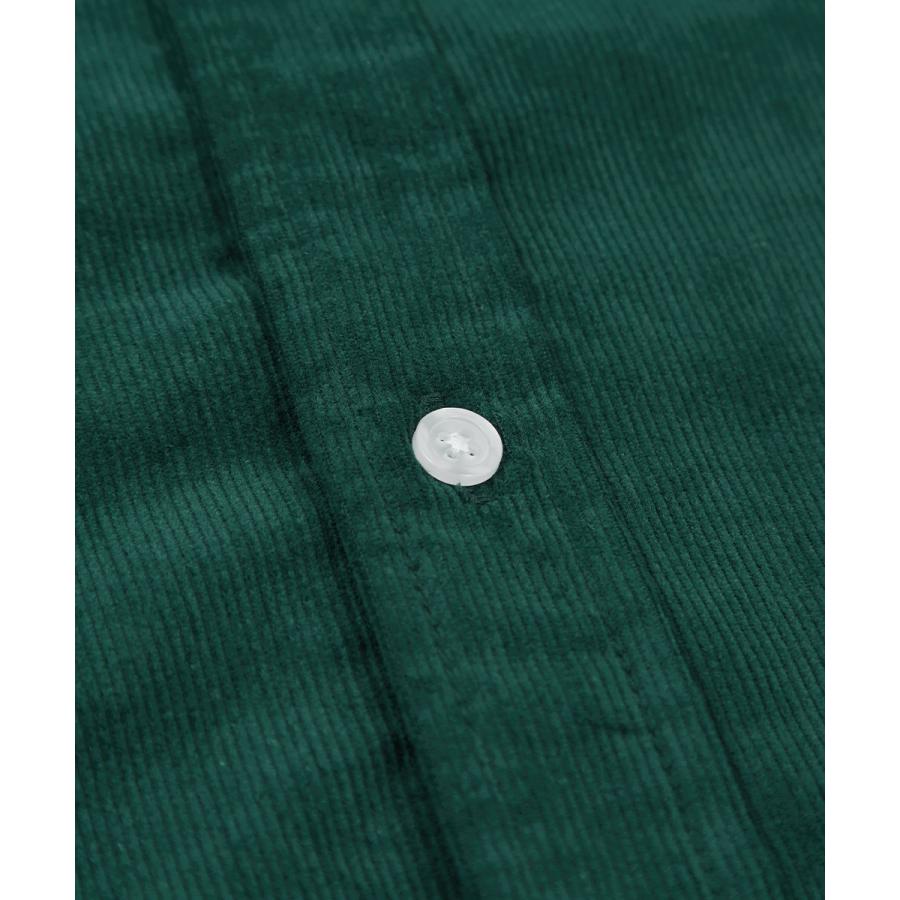 シャツ メンズ コーデュロイ バンドカラー ビッグシルエット オーバーサイズ ゆったり 大きいサイズ | improves | 16