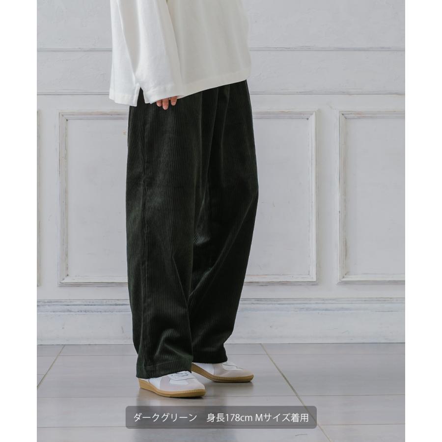 【セットアップ対応】コーデュロイワイドパンツ メンズ コーデロイ タックパンツ イージーパンツ ビッグシルエット ゆったり 大きいサイズ | improves | 12