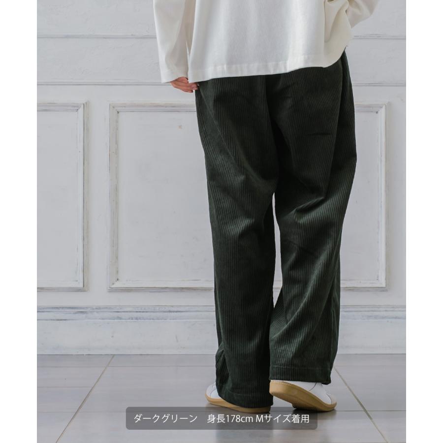 【セットアップ対応】コーデュロイワイドパンツ メンズ コーデロイ タックパンツ イージーパンツ ビッグシルエット ゆったり 大きいサイズ | improves | 13