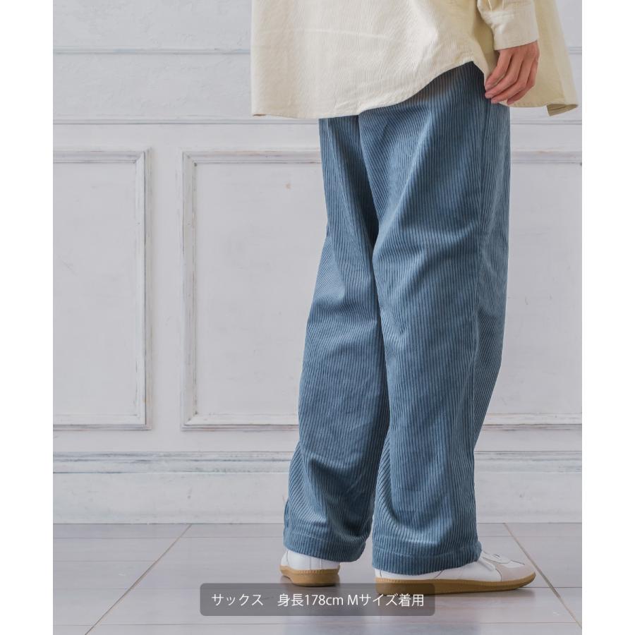 【セットアップ対応】コーデュロイワイドパンツ メンズ コーデロイ タックパンツ イージーパンツ ビッグシルエット ゆったり 大きいサイズ | improves | 16