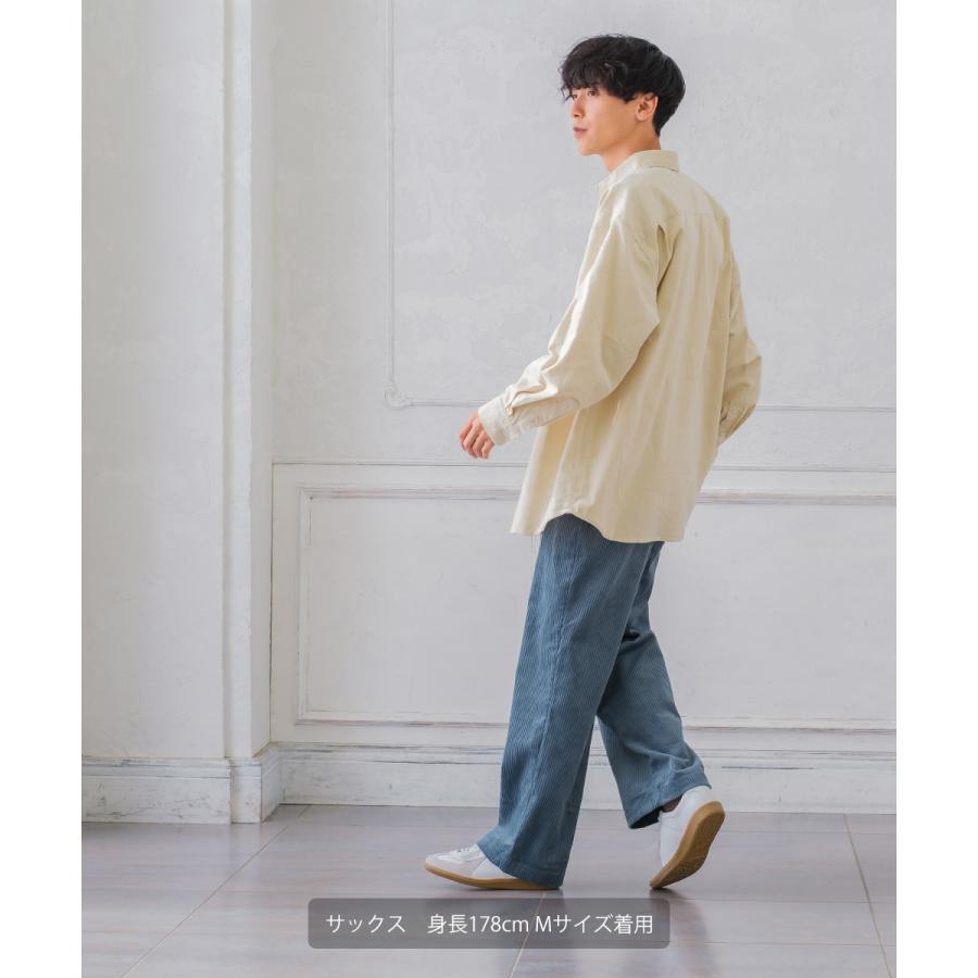 【セットアップ対応】コーデュロイワイドパンツ メンズ コーデロイ タックパンツ イージーパンツ ビッグシルエット ゆったり 大きいサイズ | improves | 17