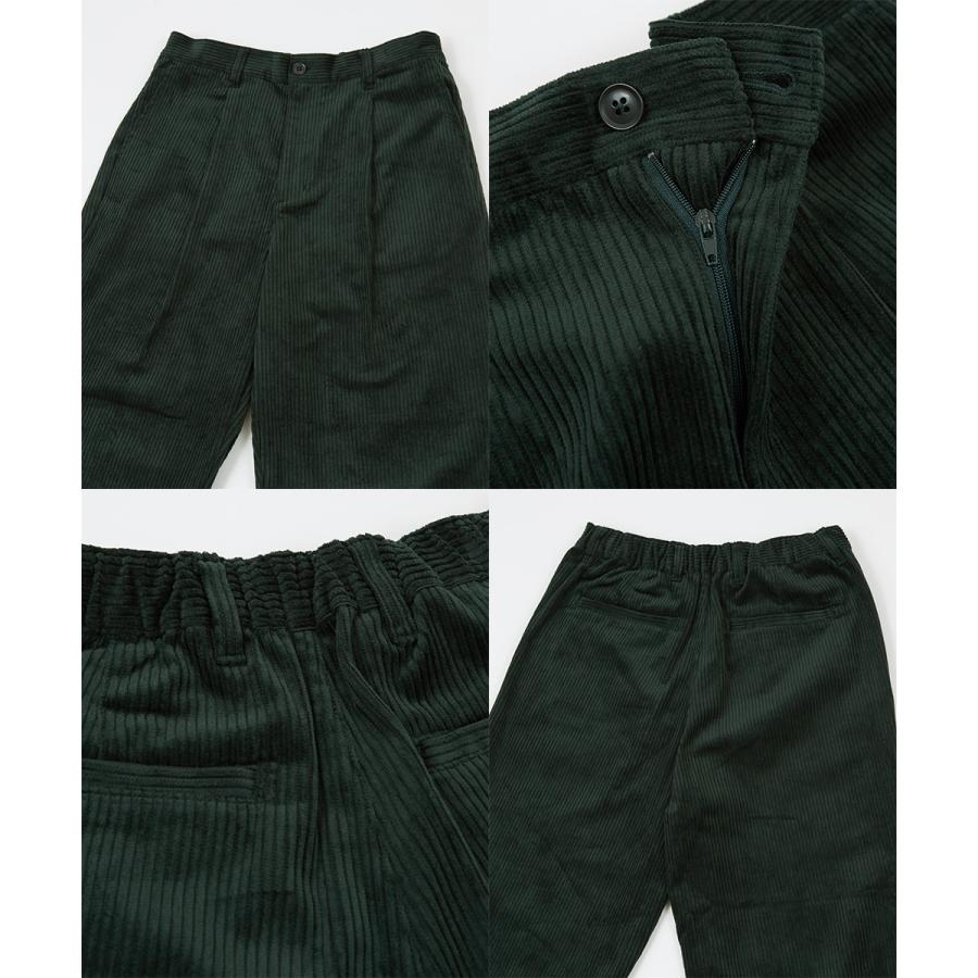 【セットアップ対応】コーデュロイワイドパンツ メンズ コーデロイ タックパンツ イージーパンツ ビッグシルエット ゆったり 大きいサイズ | improves | 18