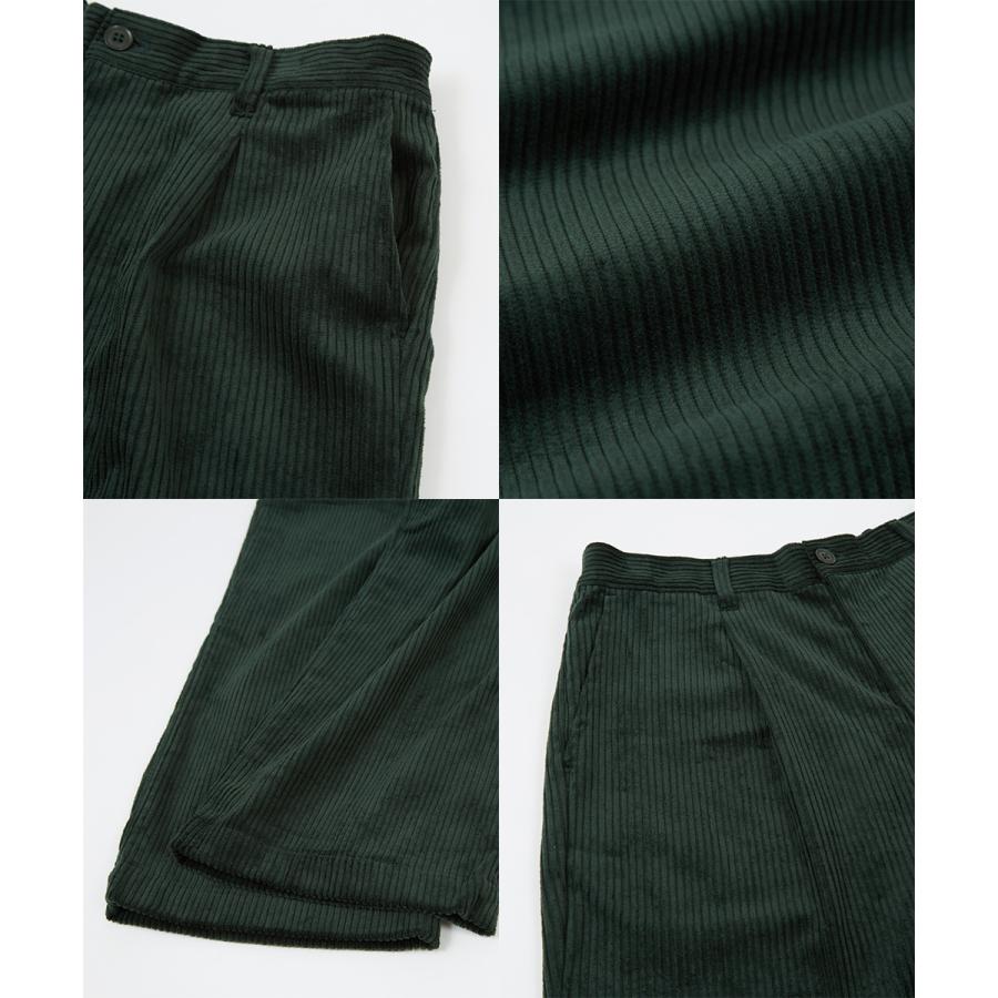 【セットアップ対応】コーデュロイワイドパンツ メンズ コーデロイ タックパンツ イージーパンツ ビッグシルエット ゆったり 大きいサイズ | improves | 19