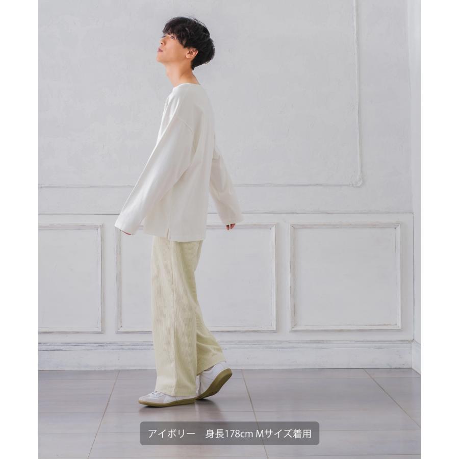 【セットアップ対応】コーデュロイワイドパンツ メンズ コーデロイ タックパンツ イージーパンツ ビッグシルエット ゆったり 大きいサイズ | improves | 03