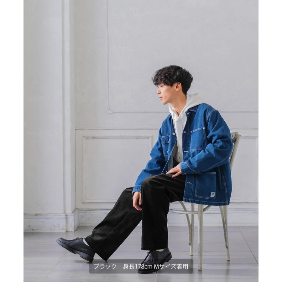 【セットアップ対応】コーデュロイワイドパンツ メンズ コーデロイ タックパンツ イージーパンツ ビッグシルエット ゆったり 大きいサイズ | improves | 07