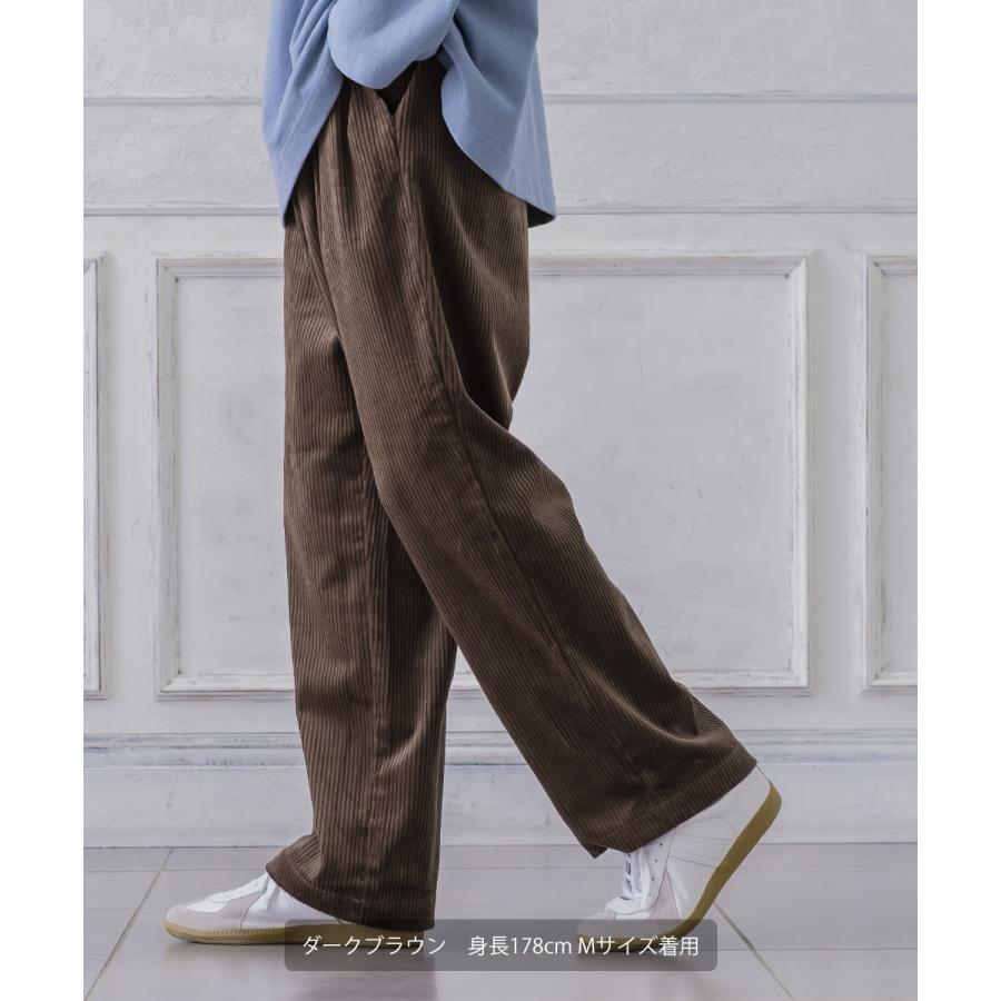 【セットアップ対応】コーデュロイワイドパンツ メンズ コーデロイ タックパンツ イージーパンツ ビッグシルエット ゆったり 大きいサイズ | improves | 08