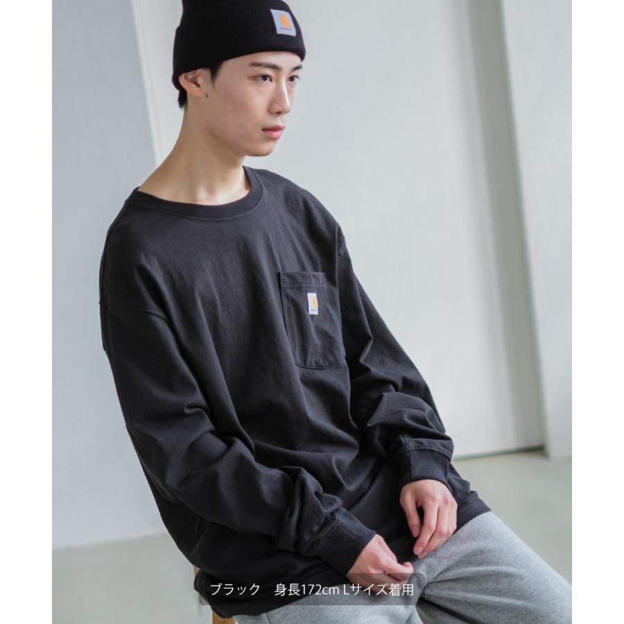 Carhartt カーハート ロンT メンズ 長袖Tシャツ 胸ポケット クルー