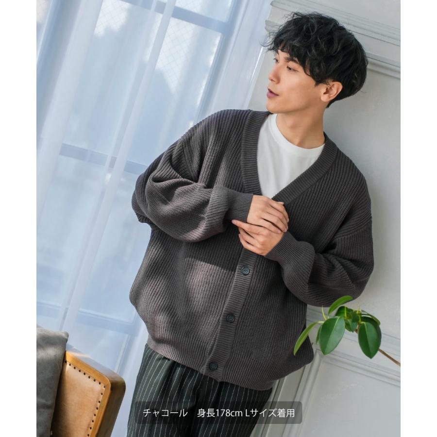 エイトン コットンニットカーディガン チャコールグレー サイズ04 WOOL WASHI | OVERSIZED CARDIGAN – ATON | エイトン