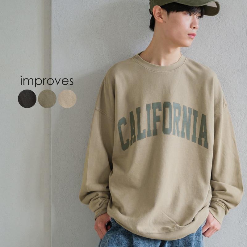 新品☆ウエストトレーナー☆XSサイズ improves（インプローブス） ロゴスウェットトレーナー メンズ
