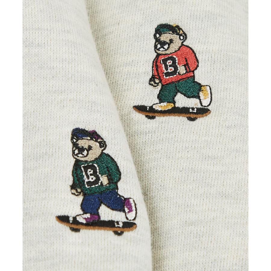 ワンポイントトレーナー メンズ クマ マスコット 刺繍 ワッペン クルーネック 裏起毛 スウェット 大きいサイズ ゆったり |  | 13