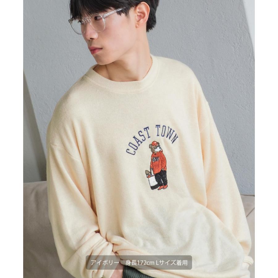 超美品！ダックス GOLF サガラ刺繍入り レイヤードネック リブニット L 超美品！ダックス GOLF サガラ刺繍入り レイヤードネック