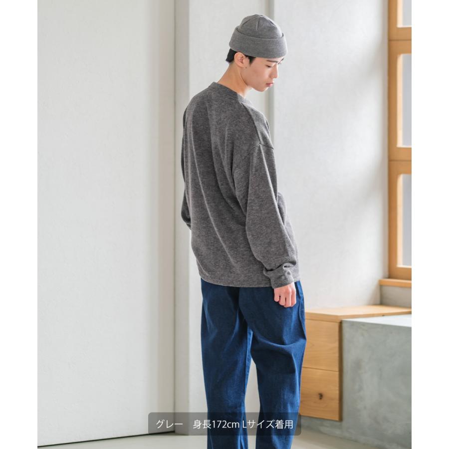 improves サガラ刺繍ニットソー メンズ アニマルベア刺繍 ニット