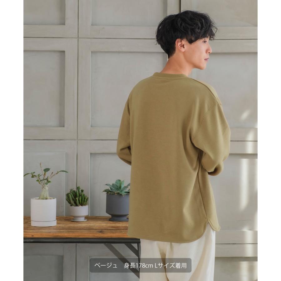 スウェット トレーナー メンズ 切替スウェットトレーナー 裏起毛 ワイドシルエット オーバーサイズ ゆったり アメカジ シンプル カジュアル ベージュ ブラック Improves インプローブス 通販 Yahoo ショッピング