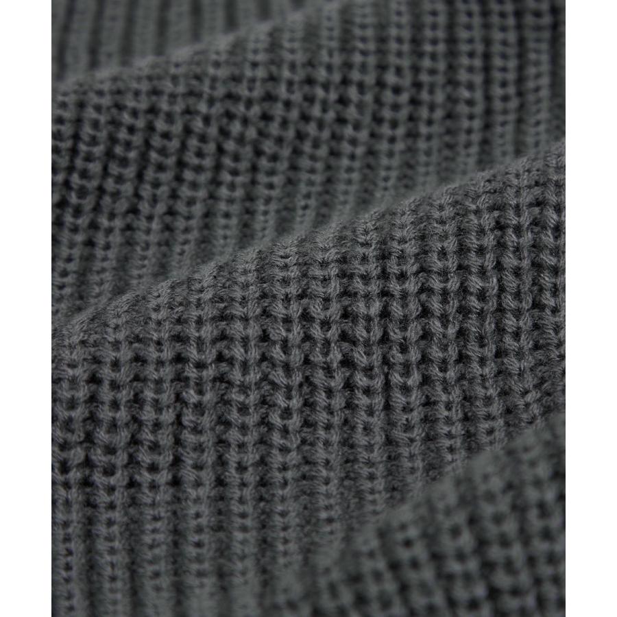 アクリルバルキー畔ニット バルーンスリーブ Vネック カーディガン メンズ チャンキーニット 無地 オーバーサイズ 大きいサイズ ゆったり 韓国ファッション | improves | 19