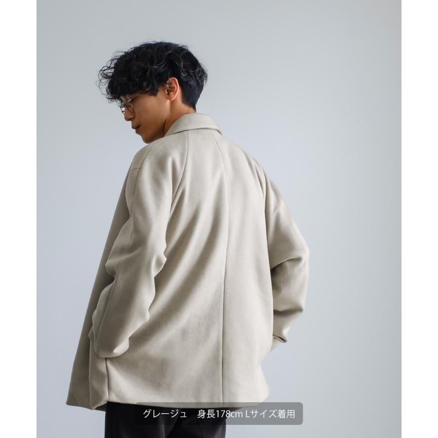 improves（インプローブス） ウールライク メルトン ピーコート メンズ