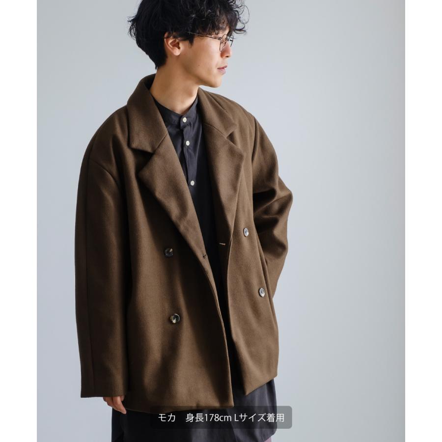 improves（インプローブス） ウールライク メルトン ピーコート メンズ