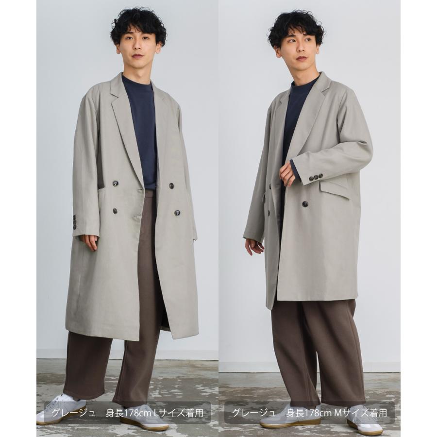 improves ダブルブレスト チェスターコート メンズスーツ地 improves ダブルブレスト チェスターコート メンズスーツ地
