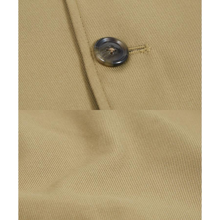 ステンカラーコート メンズ スーツ地 ロングコート ショップコート ビッグシルエット オーバーサイズ 大きいサイズ ゆったり ドロップショルダー | improves | 19