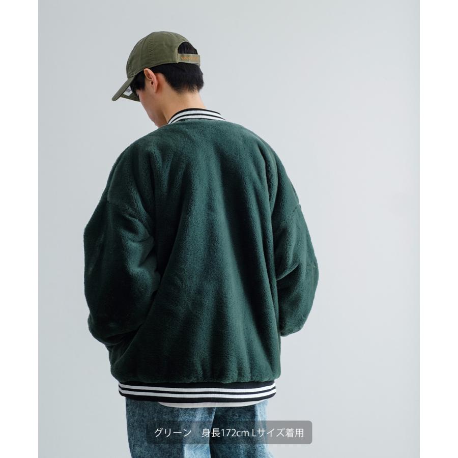 improves ロゴ刺繍ファースタジャン メンズ ファージャケット